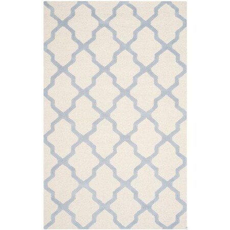 Safavieh Cambridge Hand Tufted Rectangle Rug- Ivory - Light Blue- 2 ft. 6 in. x 6 ft. CAM121F-26
